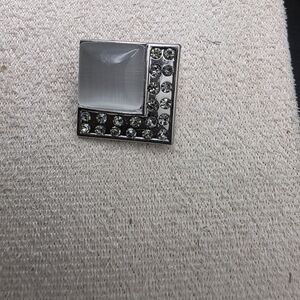 Elegant Silver and White Button (1905)